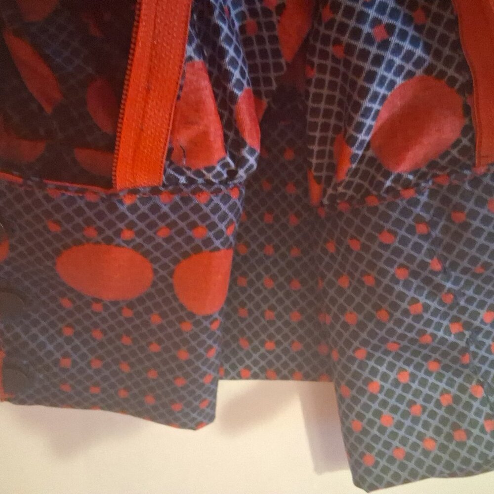 Long African print RED and Blue skirt